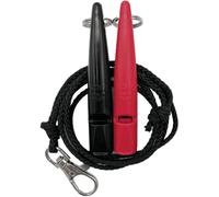 ACME Silbato para perros n.º 210,5 con banda de silbato, en paquete doble, 2 silbatos con 2 cintas, ideal para la devolución de llamada, ruidoso y de gran alcance (negro + rosa caliente)