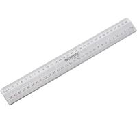 Acme United E-10112 00 - Regla de corte (metal, 30 cm, importado de Alemania), color plateado