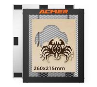 ACMER Mesa de trabajo de panal, cama de panal de 260 x 215 mm, con placa de aluminio, panel de trabajo de cama de panal para una rápida disipación del calor, cama de panal que protege la mesa