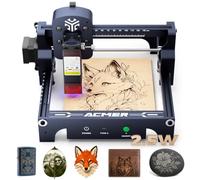 Acmer T1 2.5w Máquina de Grabado LáSer, Minigrabadora LáSer PortáTil, Cortadora LáSer de Alta PrecisióN de 0,01 Mm, áRea de Trabajo de 130 X 130 Mm, Cortadora LáSer para Madera, Cuero, Vidrio, Metal