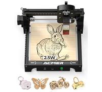 Acmer T1 2.5w MáQuina de Grabadora Laser, Mini Cortadora LáSer PortáTil, Laser Engraver de Alta PrecisióN de 0,01 Mm, áRea de Trabajo de 130 X 130 mm, Grabado LáSer para Madera, Cuero, Vidrio, Metal