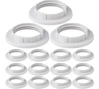 ACMEROTA 15 anillos de cuello de tornillo E27, adaptadores de pantalla de lámpara, anillos reductores de sombra de luz, accesorios de luz