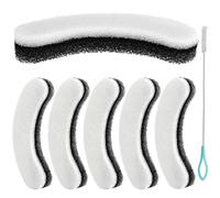 Acmerota 6 filtros de Fuente de Agua para Gatos para NPET WF050 y WF100 1,5 L Fuente para Gatos, Filtros de Esponja en Forma de Arco para dispensador de Agua para Gatos, Filtros de Repuesto