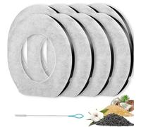 Acmerota 8 filtros compatibles para ELSPET No Spill Dog Water Bowl Cat Fountain Filter para 70 oz Non Spill Slow Drink Pet Water Bowl, con Cepillo de Limpieza