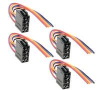 Acmerota Adaptador de radio para coche Adaptador ISO de 16pines de radio para coche con extremos abiertos Cable de para Universe DIN ISO para alimentación de altavoces