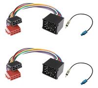 Acmerota Adaptador de radio para coche, conector ISO de 17 pines, compatible para BMW E30, BMW E39, BMW E36, BMW E46, para Land Rover, MG Rover X5, Z3, adaptador de radio para coche