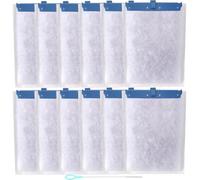 Acmerota Cartucho para filtro EasyCrystal 250 300 almohadillas de repuesto con carbón ultra activado y filtro de repuesto de algodón zeolita para EasyCrystal con 1 cepillo de limpieza (paquete de 12)