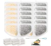 Acmerota Filtro de Repuesto para oneisall HM-02 de 2,5 l Fuente de Agua para Gatos, Paquete de 12 filtros para Fuente de Agua para Gatos Compatible para oneisall HM-02 de 2,5 l