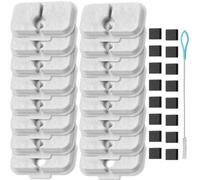Acmerota Filtro para Fuente para Gatos Recambio para PETLIBRO PLWF105 Dockstream para Tomxcute PLWF115 PLWF305 Fuente para Gatos, Paquete de 16 filtros