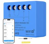 Acmerota Interruptor de relé inteligente mini módulo con función de relé Wi-Fi 6 para automatización del hogar, puertas de garaje, calderas de calefacción, persianas enrollables, interruptor de luz