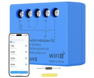 Acmerota Interruptor de relé inteligente mini módulo con función de relé Wi-Fi 6 para automatización del hogar, puertas de garaje, calderas de calefacción, persianas enrollables, interruptor de luz