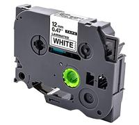 Acmerota Nastro per etichette sostitutivo per Brother TZe-231 12 mm * 8 mm nero su bianco per Brother P-Touch PT-H101C H100LB H100R H105 H107 H110 D600 D400 D210VP E100 P300BT Cube 1000 1010, 1Pcs