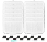 Acmerota Paquete de 12 filtros de fuente de agua para mascotas Eversweet Max de 3,105.2 ml/3 litros, compatible con EverSWEET MAX 105 con 12 esponjas de bomba de algodón, 1 cepillo de limpieza