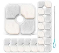 Acmerota Paquete de 12 Filtros para Fuentes de Agua para Gatos compatibles para Fuente para 2.5L (84.5oz) Beber, Filtro de Fuente de Agua portátil Filtro de Agua de Triple acción de Repuesto