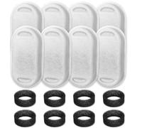 Acmerota Paquete de 16 Filtros para Fuentes de Agua para Gatos y esponjas prefiltrantes Compatible para Tomxcute 3.2L/108Oz & para GIOTOHUN 67oz/2L Acero Inoxidable Fuente para Mascotas(8+8)