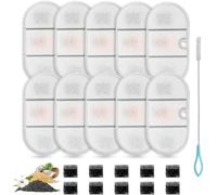 Acmerota Recambio de filtro para Petlibro PLWF002 2,1 l fuente para gatos, paquete de 10 filtros para fuentes de agua para gatos Compatible para Petlibro Capsule PLWF002
