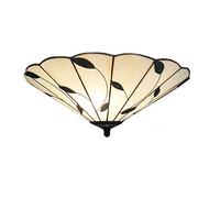 ACMHNC Lámpara de Techo Tiffany para Salón, Plafón de Techo Vintage con Pantalla de Vidrio, E27, Iluminación Retro para Dormitorio, Baño, Cocina y Balcón