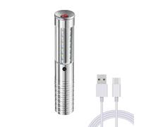 ACMHNC LED Estroboscópicas para Servicio de Botellas, Baton Stroboscópico Recargable, 1800 mAh Batería, 3 Modos Handheld Stroboscope Light para Discoteca, Bar, Fiestas, 6000k, Plata