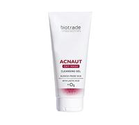 Acnaut Oxy Wash 200ml con ácido láctico y oxígeno gel delicado diario para limpiar la piel grasa y propensa al acné elimina el engrosamiento encoge y limpia los poros