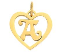 Aço Inoxidável Letra Em Forma de Coração Pingente Oco Pingente Para Pulseira Colares Femininos Faça Você Mesmo Jóias