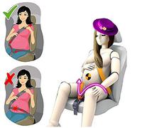 Acobonline Inturón De Seguridad, De Maternidad Cinturón Ajustable Para Embarazadas