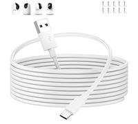 ACOCOBUY 5m Largo Cable Micro USB Carga para XiaoMi cámara de seguridad