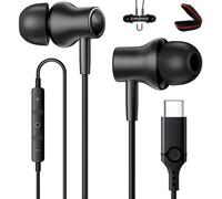 ACOCOBUY Auriculares USB C para Samsung A55 A35 S24 S23 S22, Auriculares USB C con Micrófono intrauditivos Auriculares Tipo C para Redmi Note 13 Pro+ para Pixel 9 8a para Oneplus 12 Nord Gris Plata