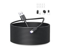 ACOCOBUY Cable USB C 10m de Extensión para Xiaomi Mi Camera 2K Magnetic Mount, Mi Wireless Outdoor Security Camera 1080p - Cable de Alimentación Negro para Cámara Seguridad