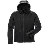 Acode Windwear - Chaqueta con capucha para hombre (softshell, talla 56/58, talla XL), color negro