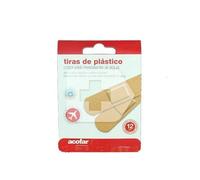 Acofar apósito adhesivo plástico viaje 12 tiras