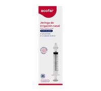Acofar jeringa de irrigación nasal 2 uds 10 ml - punta blanda para lavado nasal