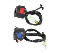 ACOGEDO 1 par de Interruptores de Montaje en Manillar Izquierdo y Derecho de Motocicleta de 7/8 Pulgadas con Bocina e Interruptor de Control de Encendido a la Izquierda de la Señal un Manillar de
