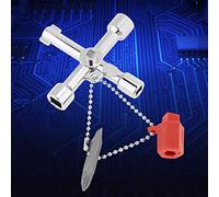 ACOGEDO 10 Uds. Llaves Multifunción para Gabinete de Control, Herramientas Manuales, Situación con Llave Cros, Llave Cruzada, Universal, de Gabinete, Cruzada para Elevador