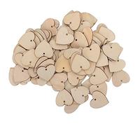 ACOGEDO 100 Piezas Encantadoras en Forma de Corazón DIY Artesanía Colgante Decoración Ornamento para el Hogar Boda árbol de Navidad Duradero Hermoso y con Forma para Este Material de Adorno de