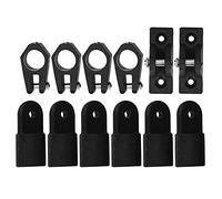 ACOGEDO 12 Unids/set Cubierta Bisagra Mandíbula Diapositiva Ojo Extremo Kit Accesorios para Barco Marino Yate 7/8 Pulgadas Tubo Tubo Cumple Completamente con la Tapa del Ojo Aplicable Cubierta