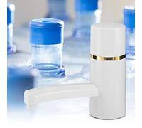 ACOGEDO 1x Botella Recargable Inalámbrica Agua Potable Bomba Eléctrica Dispensador Portátil USB Uso Seguro Duradero un Puerto ABS Hecho Con USB Silicona Calidad Ecológico Eléctrico (Botón blanco-002)