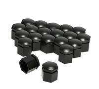 ACOGEDO 20 Piezas 19 Mm Tapa de Perno de Cubierta de Tuerca de Rueda de Coche Negra Apto para y Apariencia de Materiales Acabado Artesanal ABS Hecho Delicado Mejore la Calidad Exquisito 20 Piezas