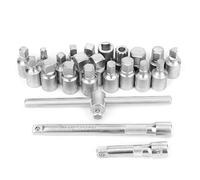 ACOGEDO 23 Unids/set 3/8in Kit de Extracción de Llave de Tornillo de Cárter de Drenaje de Aceite Herramienta de Reparación de Automóviles Kit de Extracción de Aceite y Varios Tornillos Llave de de