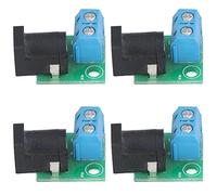 ACOGEDO 4 Conectores CC de 5,5 X 2,1 Mm a 2P de,08 Mm, Placa Adaptadora de Corriente Compatible con Puerto de, X 2, para Varios Dispositivos