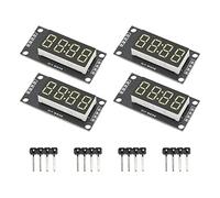 ACOGEDO 4 Juegos Módulo de Pantalla de Tubo Digital LED 4 Dígitos 7 Segmentos 0 36 Pulgadas Unidad TM1637 MRA110J el 0 36 Pulgadas Garantiza o Módulo de Pantalla de Tubo Digital Tablero de (Blanco
