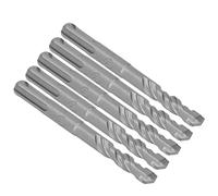 ACOGEDO 5 Brocas de Martillo con Punta de Carburo Cementado en Espiral, 2 Flautas, Broca de Impacto para Piedra de Ladrillo, 4.331 in, 0.551 in, Diámetro Abierto, Buena para de Martillo Bipunta de