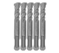 ACOGEDO 5 Brocas de Martillo con Punta de Carburo Cementado en Espiral, 2 Flautas, Broca de Impacto para Piedra de Ladrillo, 4.331 in, 0.551 in, Diámetro Abierto, Buena para de Martillo Bipunta de