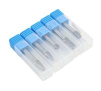 ACOGEDO 5 Unids/set Juego de Brocas de Carburo de Tungsteno 6x8mm Doble para Pulido Rectificado Grabado PerforaciónADEFG de las /0 32in 7 2-2 Brocas para Amoladora de TroquelesRebabas de Corte de