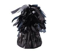 ACOGEDO 6 Piezas Pesas para Globos de Alta Resistencia Anclas para Globos Porta Metálicos 140 G Cada uno con Hebilla de Anillo Oculta para Decoraciones de Fiestas de Cumple (BLACK)