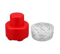 ACOGEDO 7 Agujeros Multi Cherry Pitter de Liberación Rápida Push Pull Herramienta de Cocina Multifuncional Removedor de Cerezas Rojo el Deshuesador para Dirigir Multi Cherry PitterCherry (rojo)