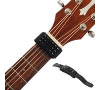 ACOGEDO Accesorios de bajo Guitarra, 18 Cm con Accesorios de Guitarra y bajo Limpio Amortiguador Vocal para 6 Cuerdas Acústica, Eléctrica y Clásica (BLACK)