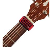 ACOGEDO Accesorios de bajo Guitarra, 18 Cm con Accesorios de Guitarra y bajo Limpio Amortiguador Vocal para 6 Cuerdas Acústica, Eléctrica y Clásica (rojo)