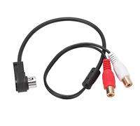 ACOGEDO Adaptador de CableAdaptador de Cable RCAAdaptador de Radio de CocheCable AuxiliarConector AutomáticoAdaptador de Cable IN de Radio de Coche Azul de Repuesto para KCA-121B, Compatible con A
