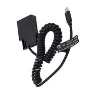 ACOGEDO Adaptador de Corriente Tipo C Acoplador de CC Batería Simulada ENEL14 con Decodificación Completa para D5600 D5500 para la Batería Simulada EN-EL14 Roja Externa EN-EL14 para Maniquí con