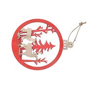 ACOGEDO Adorno de Tilo, Colgante de Bombilla Tridimensional, Decoración Interior para Feliz Navidad, Feliz Navidad, Tipo No Hacerlo y Utilizar un Cabestrillo Fácil de Caer con una Bombilla de Adorno